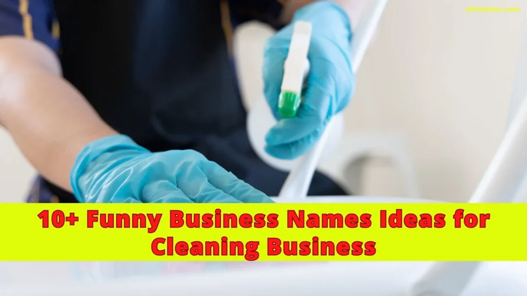 Funny Business Names Ideas for Cleaning Business