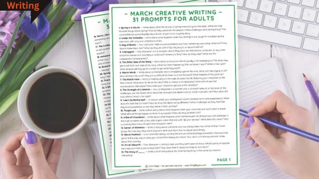 60 March Writing Prompts for Kids