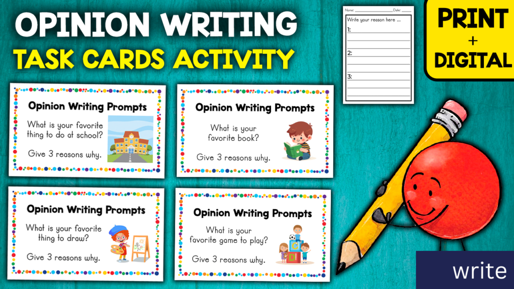 70 Fun Opinion Writing Prompts