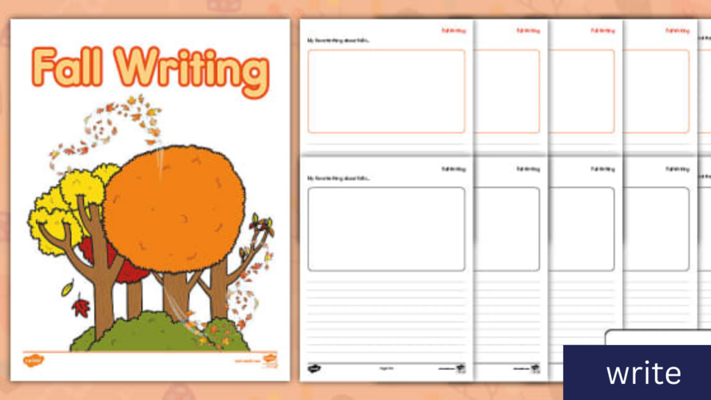 50 Fall Writing Prompts for First Grade