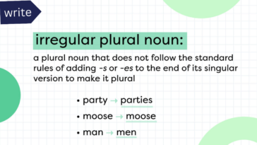 Irregular Plural Nouns